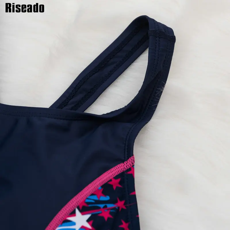 Riseado, сдельный купальник, из кусков, спортивный купальник для женщин, тренировочный костюм для борцовки, короткие купальные костюмы для мальчиков