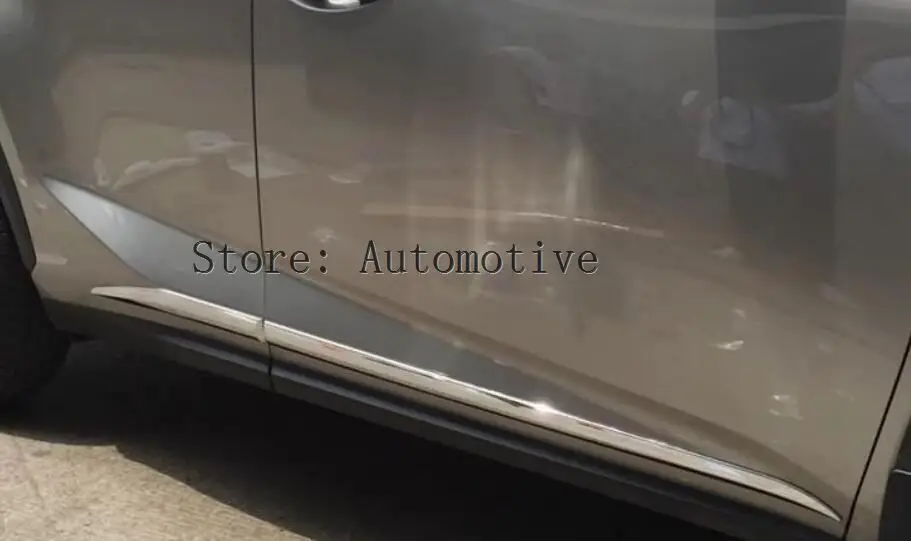 Для Lexus NX 200t 300h 2015 2016 2017 4 шт. хромированная АБС пластик корпус двери боковая