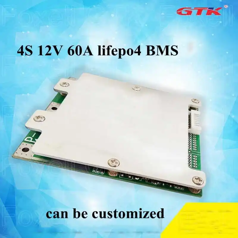 GTK 4S 12 в 60 А общий одинаковый порт lifepo4 BMS с функцией blance для стандартного литиевого