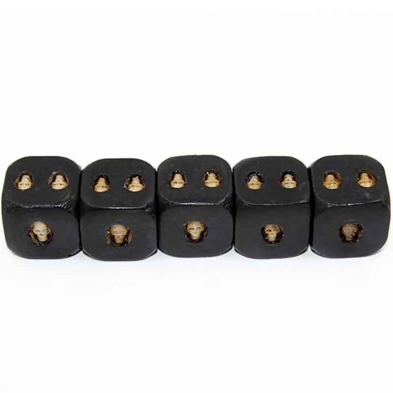 5Pcs Drinking Dice Funny Halloween Skull 6 Sided Novelty Party Leisure Game Housework Dices Set | Спорт и развлечения
