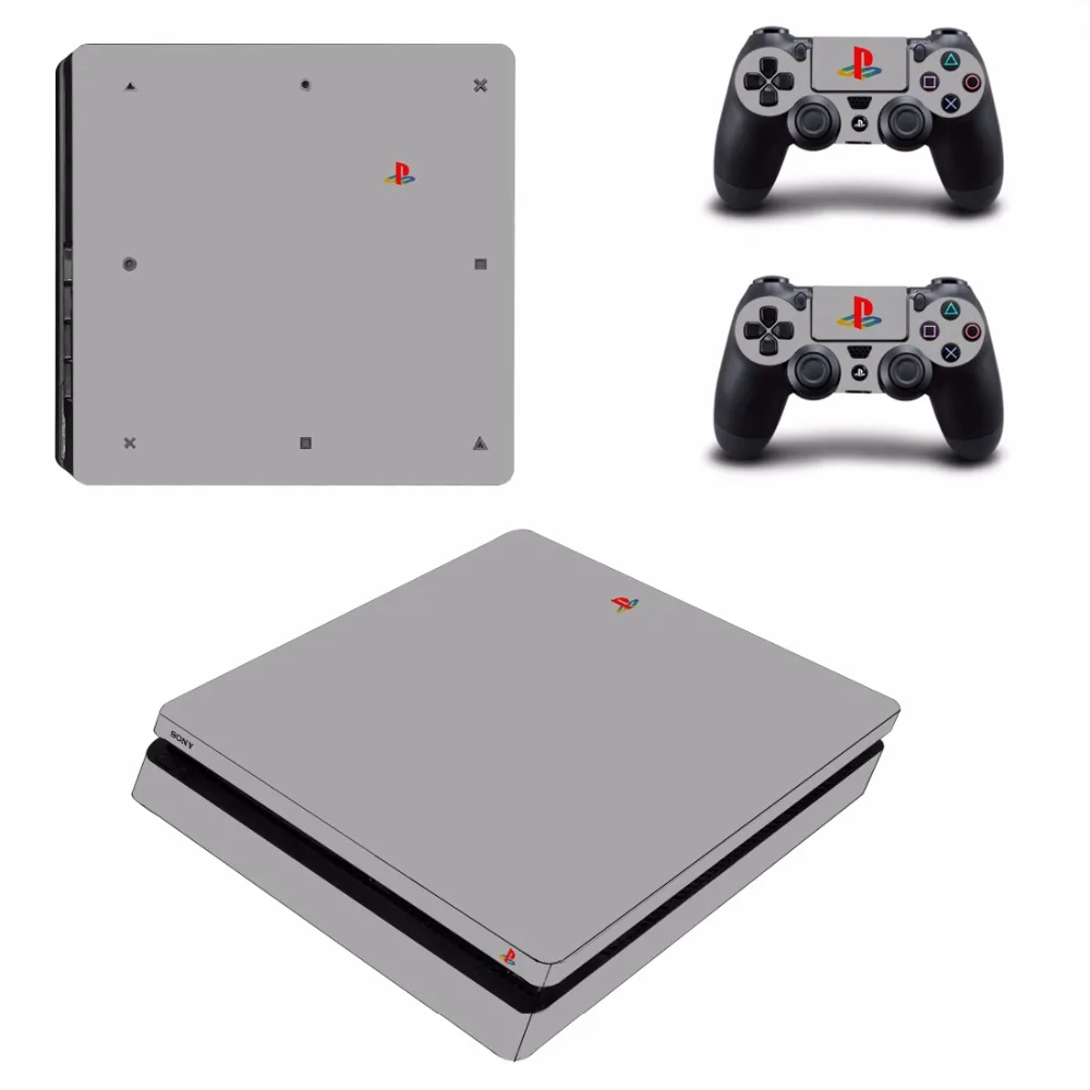 PS4 тонкий кожи Стикеры для sony Игровые приставки 4 консоли и 2 контроллеры PS4 тонкий кожи Стикеры наклейка