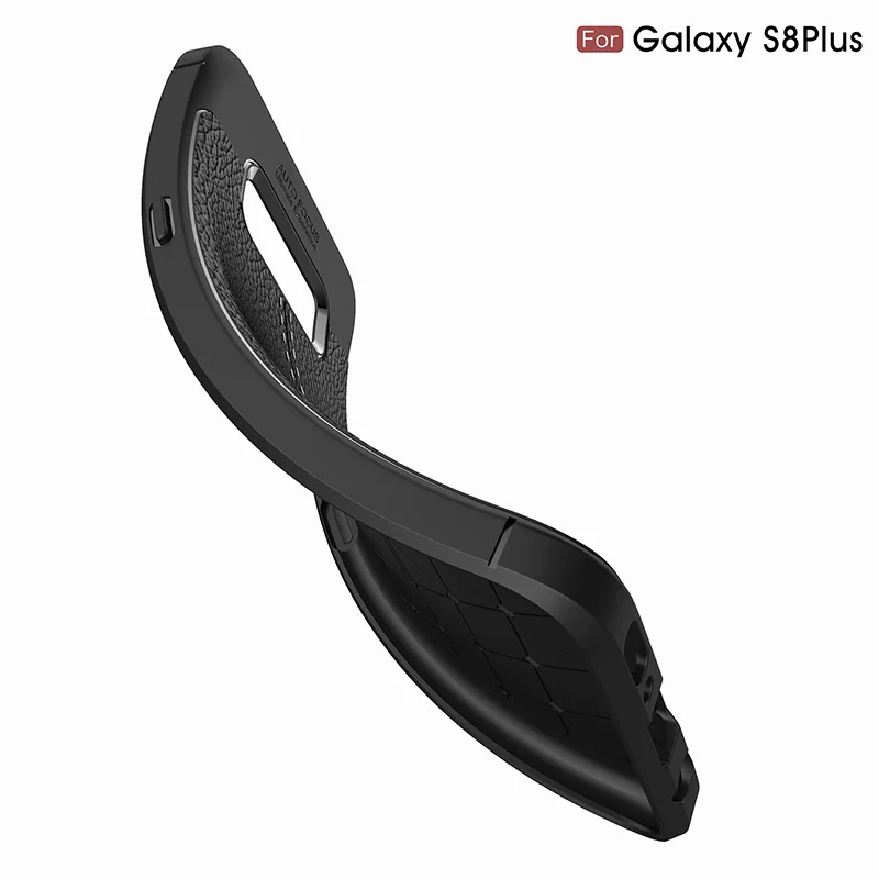 Ультратонкий Мягкий чехол для samsung Galaxy S8 Plus кожаный с узором на заднюю панель из