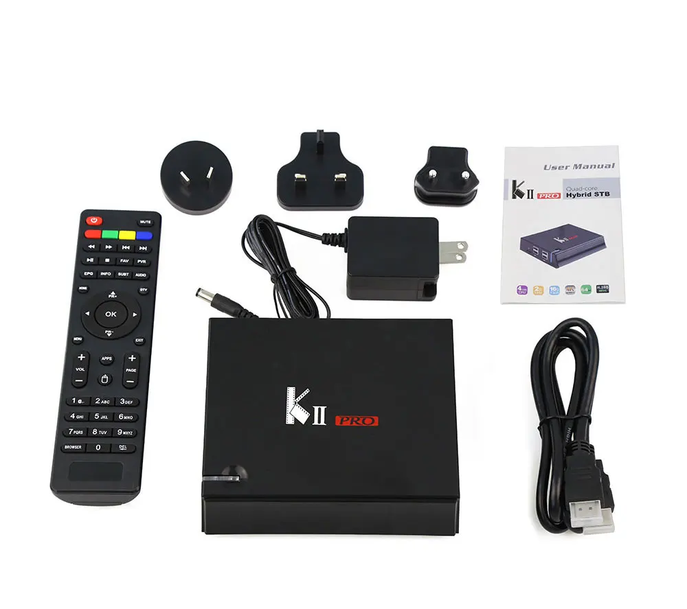 MECOOL Декодер каналов кабельного телевидения PRO ТВ коробка DVB-S2 DVB-T2 DVB-C Android 7,1 Amlogic S905D 4K BT4.0 Декодер каналов кабельного телевидения Поддержка 2,4G/5G WI-FI выходами IP ТВ