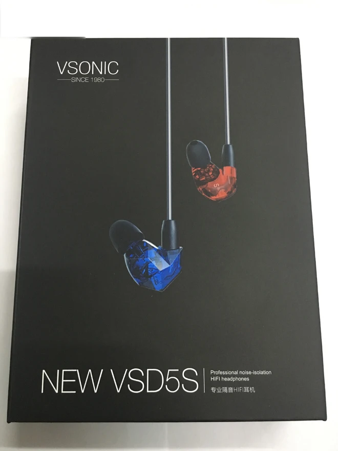 VSONIC VSD5S/VSD5 Динамический драйвер высокое качество IEMs Внутренние наушники спортивные наушники-вкладыши