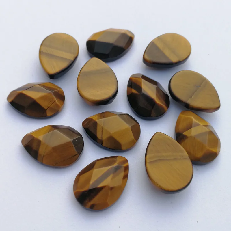 Wholesale fashion Hot sale natural tiger eye stone section bead for jewelry making 13X18MM 12Pcs/lot cab cabochon Ring accessori | Украшения