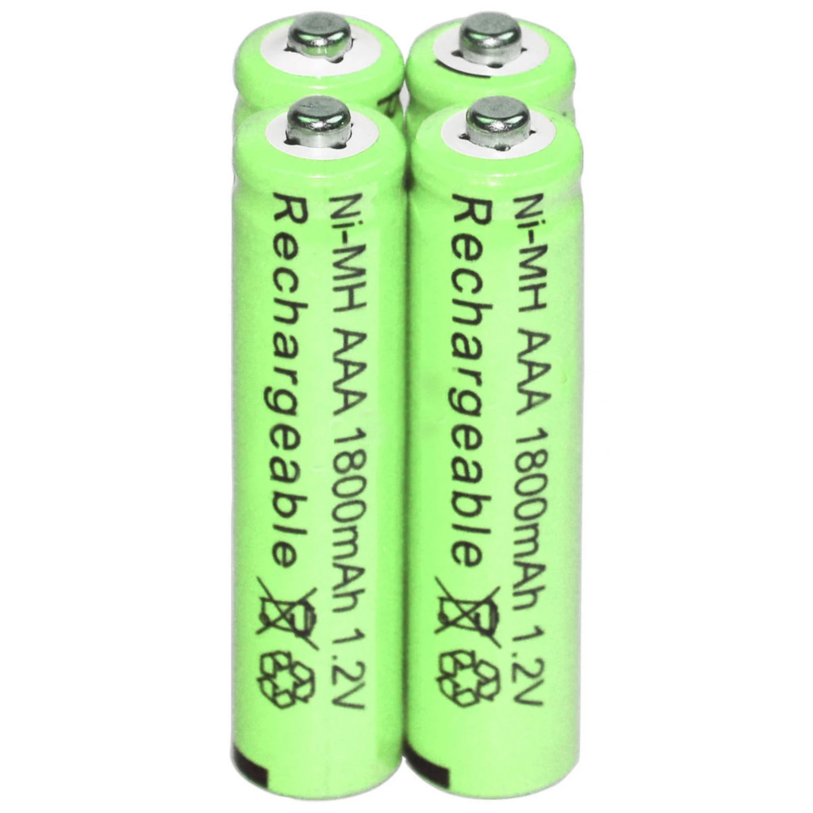 4x Навальный никель AAA гидридные аккумуляторные батареи Ni MH 1800mAh 1 2 V зеленый|aaa