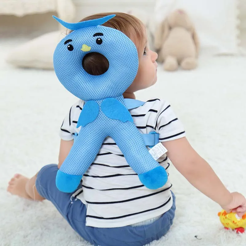blue 36x20 см детская подушка для защиты головы подголовник для малышей подушка для шеи милые крылья для кормления защита от падения - Цвет: blue