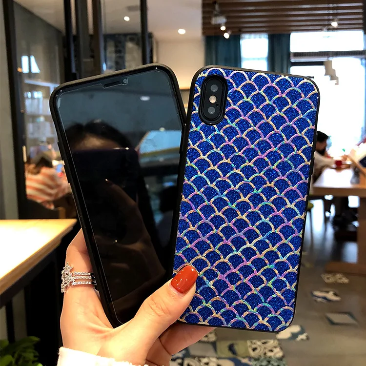 FIRE Phone Case for iPhone 6 6S Silicon Bling Glitter Crystal Sequins Soft TPU Cover Fundas 5 5S 7 8 Plus X |