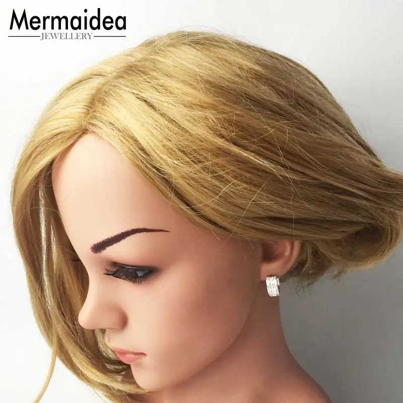 Серьги-кольца в креольском стиле с ромбами подарок 2020 посеребренные модные