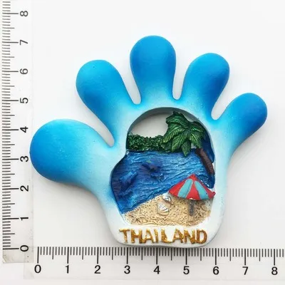BABELEMI 1 шт. резиновый 3D магнит на холодильник, Таиланд, Чиангмай, Phuket, Паттайя, Ко Чанг, туристические сувениры, магниты на холодильник - Цвет: Светло-желтый