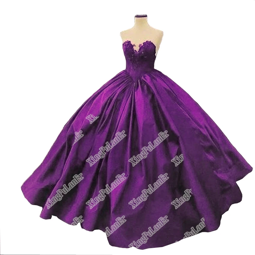 XingPuLanEr Bungundy пышные платья для Quinceanera 2019 Бальное Платье милое конфетное платье