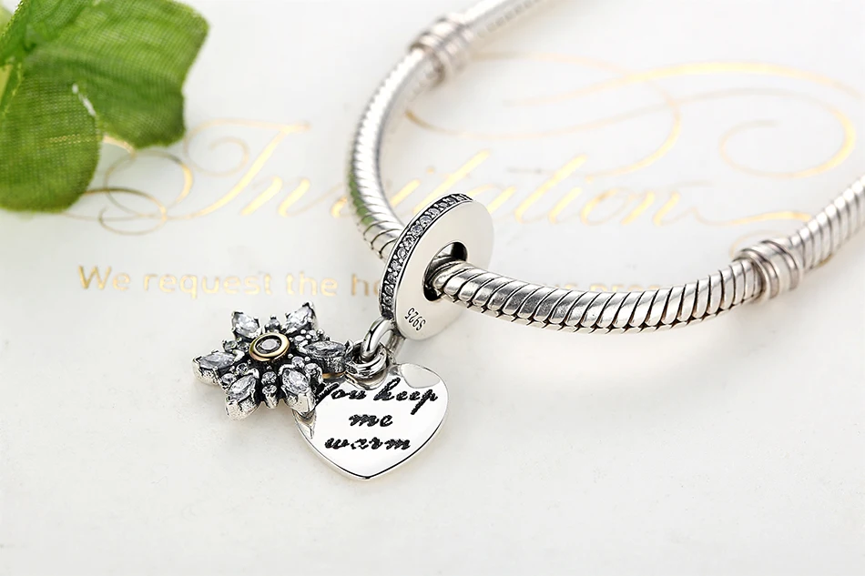 Серебряные Подвески Fit Pandora Браслет Ожерелье Стерлингового Серебра 925 Лук Любовь Сердца Европейских Подвески Бисер DIY Ювелирных Изделий
