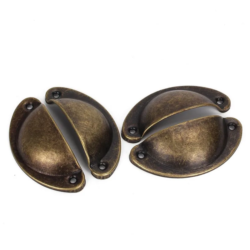 4Pcs Vintage Decorative Door Drawer Pull Handle Iron Semicircle Knob 81mm Dropshipping | Обустройство дома