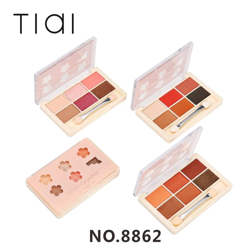 GECOMO 6 цветов косметическая пудра для бровей Палитра модная Милая любовь