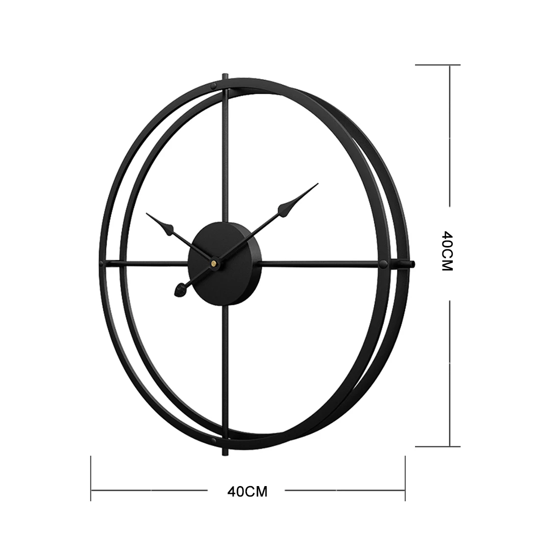 Homingdeco 40cm Silent Wall Clock Modern Design Clocks Home Decor Office European Style Hanging Watch Z001 | Дом и сад