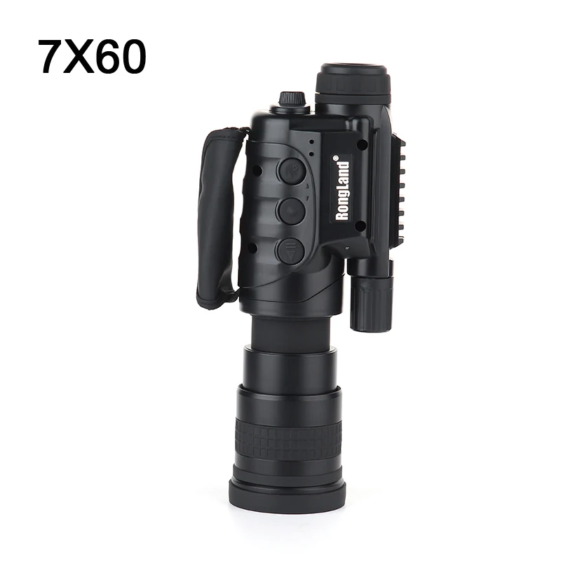 Black 7X60 Камера Цифровой CCD Монокуляр инфракрасного Автоматическая Индуктивный день очки ночного видения телескоп для охоты Горячая распродажа - Цвет: Black