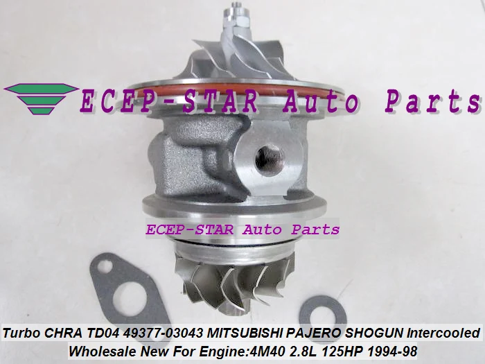 Турбокартридж CHRA TD04 49377 03043 03041 ME201636 Турбокомпрессор Для Misubishi PAJERO Shogun Intercool 94 4M40 4M40T