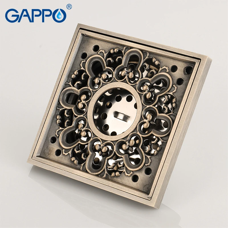 GAPPO Drains shower bath sink plug drain stopper floor bathroom brass drains | Обустройство дома