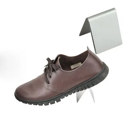 20 шт. зеркальная серебристая поверхность V металлическая стойка для обуви из