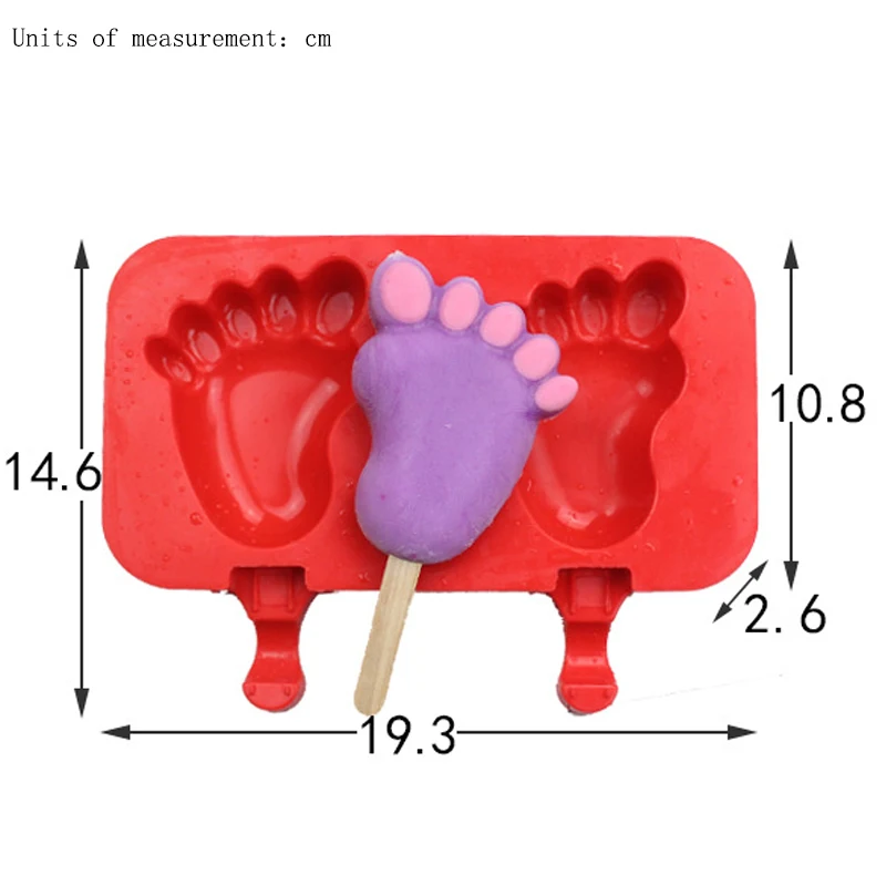 1 шт. силиконовые формы мороженого + 20 штук деревянный Лед торт stick различные