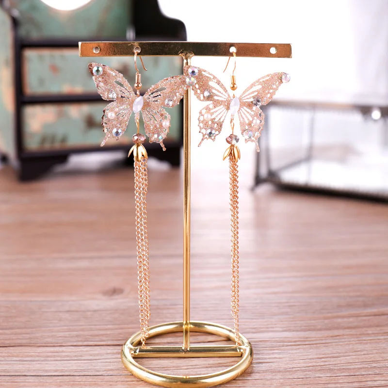 MOLANS новые повязки на голову с листьями Корейская розовая ручная тиара Бабочка