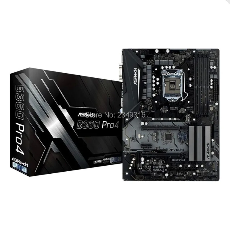 Новинка для ASRock B360 Pro4 оригинальная материнская плата для ноутбука B360 LGA1151 DDR4 SATA3 USB3.0 Поддержка I5 7500 8500 9400F