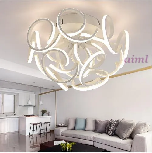 

Modern Led ceiling lights dimming acrylic living room lamp plafond lamp living room 110-220V