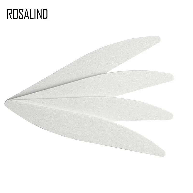 ROSALIND 10 шт./лот белый пилочка для ногтей буферный Профессиональный Маникюрный