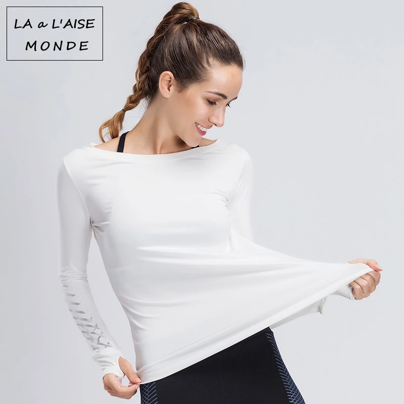 Топ для занятий йогой Activewear спортивная одежда Светоотражающие футболка