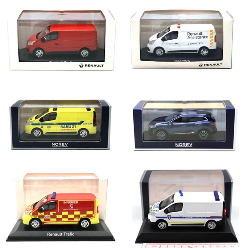 Много Norev 1:43 Mazda RENAULT trafc фургон скорой помощи пожарная машина спортивный автомобиль миниатюрные литые под давлением модели игрушки коллекция