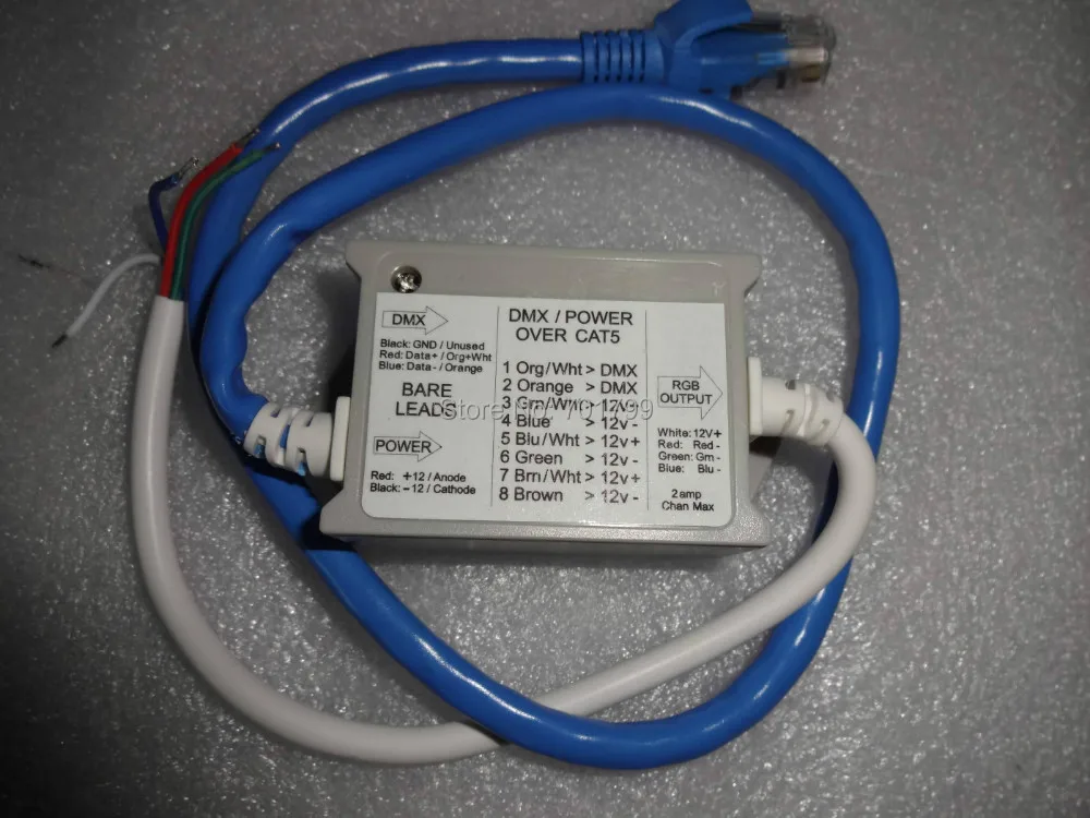 Декодер и модуль постоянного напряжения DMX Вход тока 12 В Выход макс. 2 А * 3 канала С