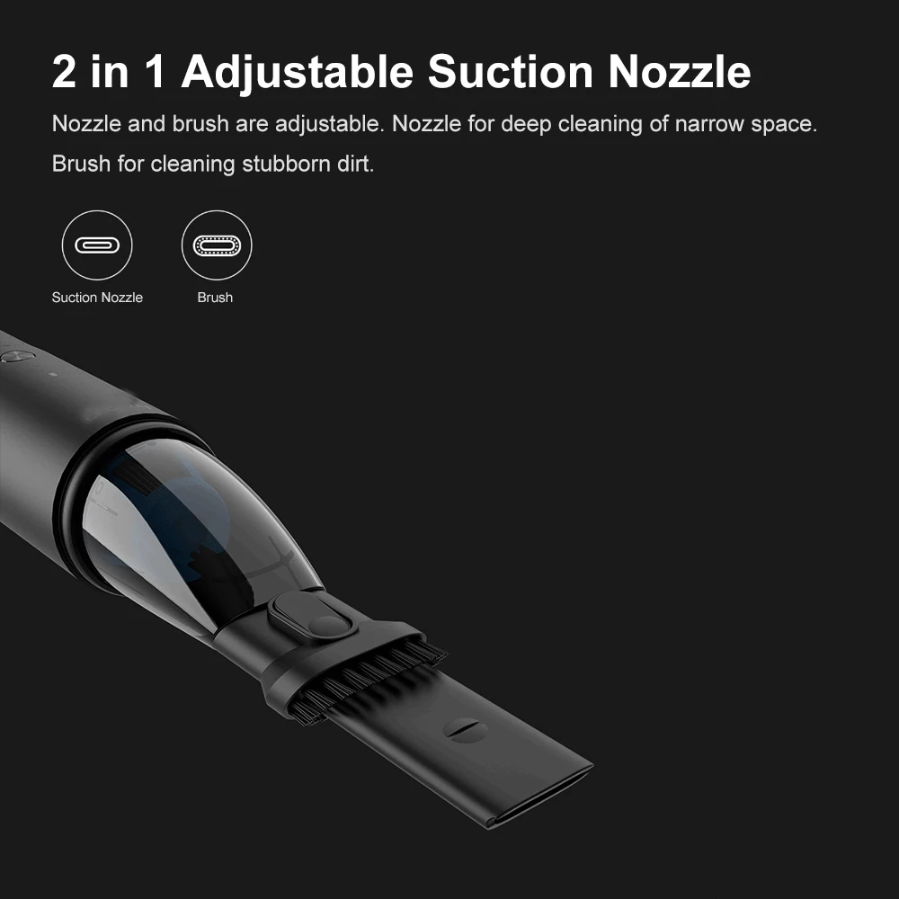 Youpin Cleanfly FVQ 12V 2A Portable Handheld Wireless Car Home Vacuum Cleaner Dual Use Multifucntion Cordless With LED Light | Бытовая