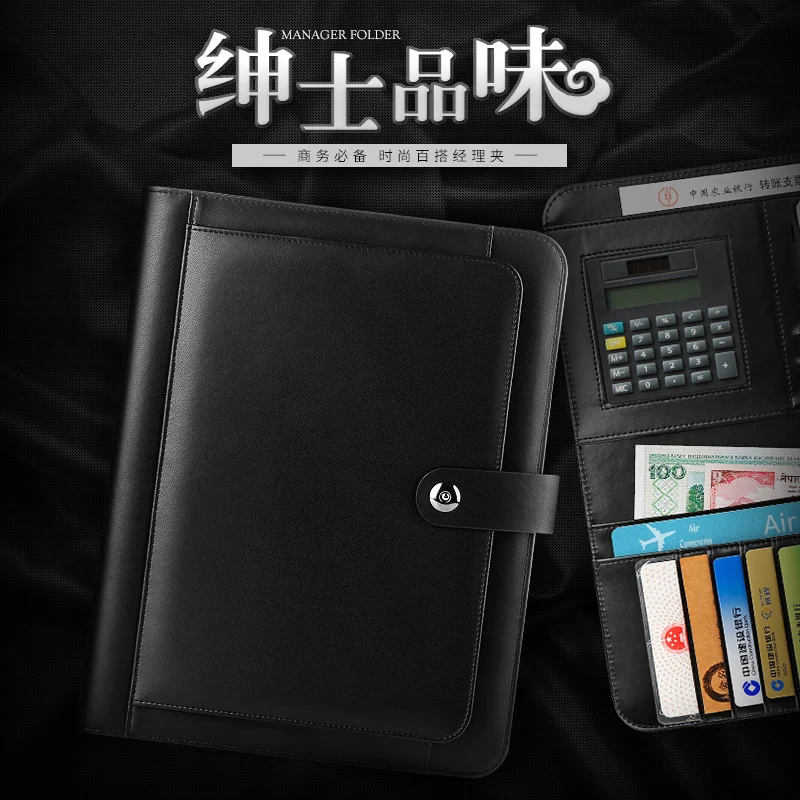 A4 папка с отделениями для документов органайзер чемодана бизнес зажим