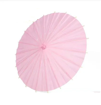 40CM pink 1 шт. 40 см китайский цветной бумажный зонтик китайский традиционный танец Сделай Сам пустой бумажный зонтик ручная роспись вечерние принадлежности - Цвет: 40CM pink