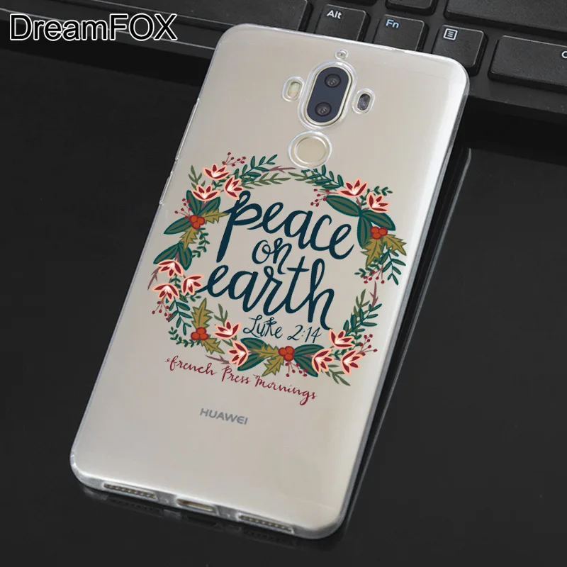 DREAMFOX M066 Библейский стих телефон фон Мягкий ТПУ силиконовый чехол для huawei mate 8 9 10 20