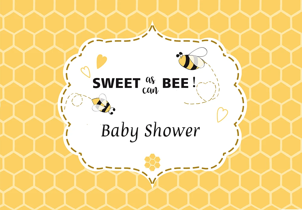 BEIPOTO Sweet As Can Bee Baby Shower фон для фотографии соты крещение фото фотостудии баннер из