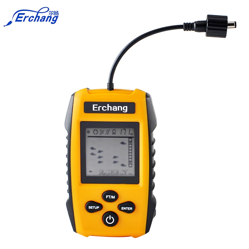 Эхолот Erchang портативный с ЖК дисплеем 100 м|fish finder|portable fish finderecho sounder |