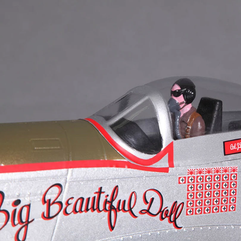 Мини самолет FMS 800 мм P51 радиоуправляемая модель Mustang V2 BBD 4CH 2S EPO PNP Warbird Hobby Avion