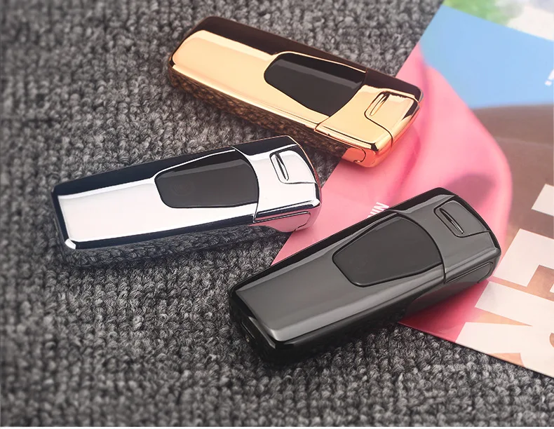 Роскошная электрическая зажигалка с отпечатком пальца, USB перезаряжаемая плазменная дуговая зажигалка, электронные гаджеты encendedor для мужчин