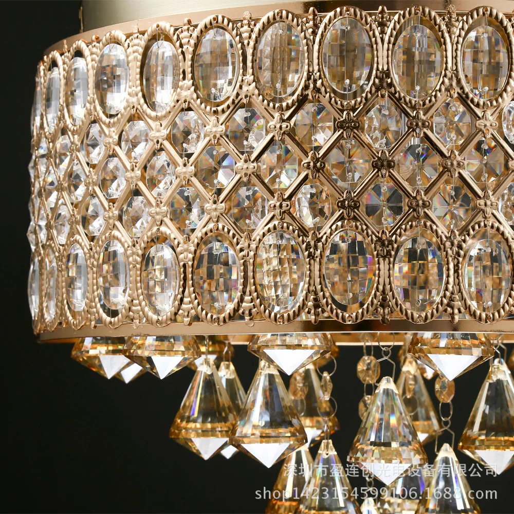 Современные Хрустальные потолочные светильники для гостиной светодиодные