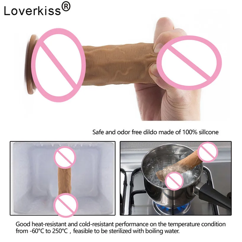 Loverkiss 7 6 дюймовый фаллоимитатор на присоске реалистичные секс-игрушки для женщин