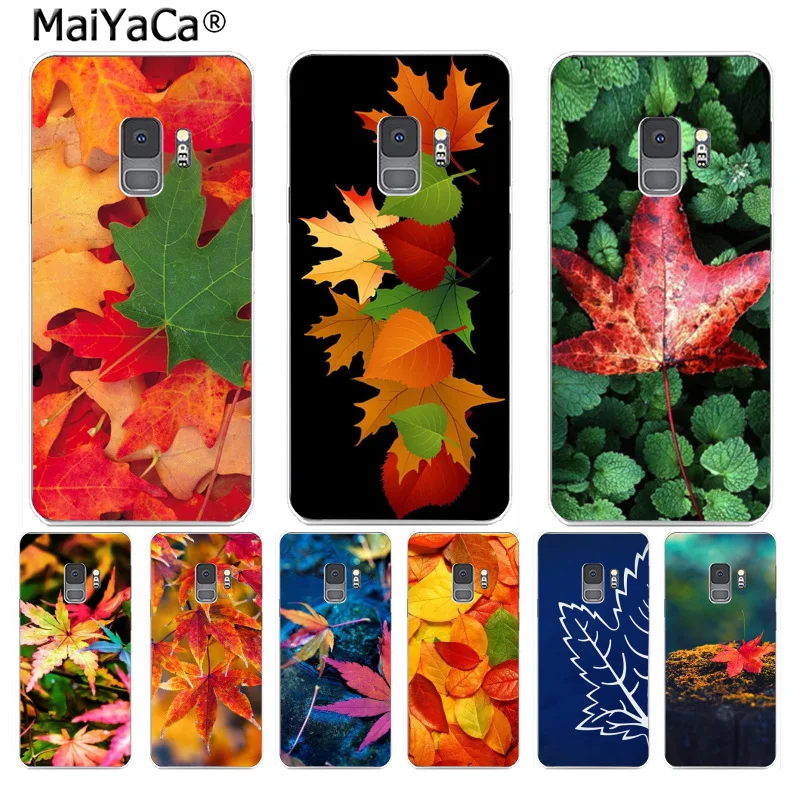 MaiYaCa Hello осень чехол с рисунком кленовых листьев чехлы для телефонов Samsung S9 plus S5 S6