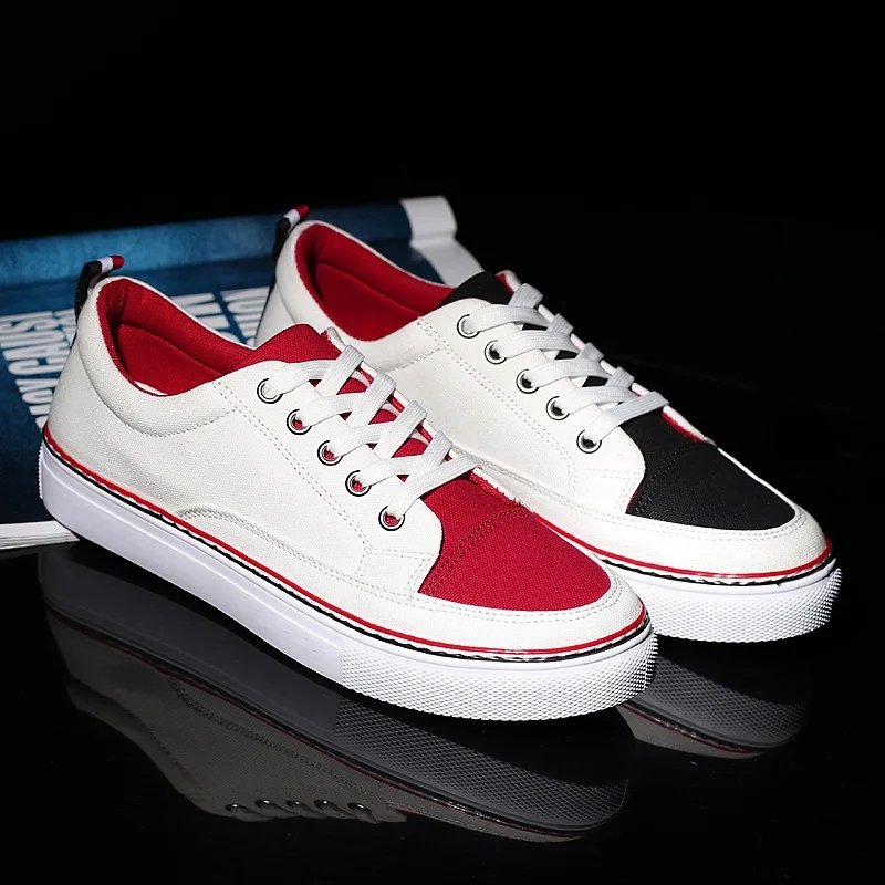 

Men Canvas Casual Shoes Flat 2018 Fashion Outdoor Breathable Couple Shoes Lace Up Man Platform Mixed Colors Comfortable