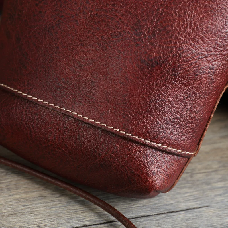 Женские сумки-мессенджеры из натуральной воловьей кожи винтажные дамские