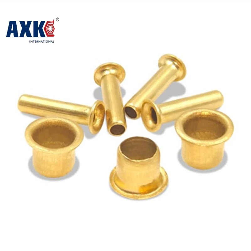 

100-200pcs/lot M6*4-12 M5*4-12 M3.5*4-8 M3.2*3 hollow copper rivet brass corns double side circuit board PCB vias nails