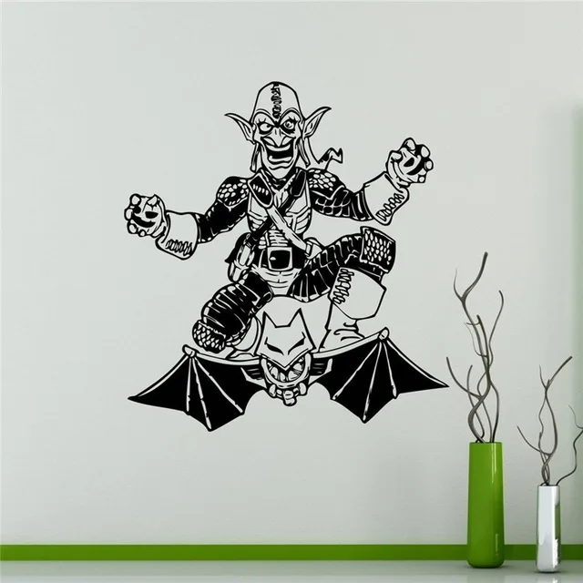 Зеленый Гоблин Наклейка на стену комиксы суперзлодеи виниловая наклейка Человек