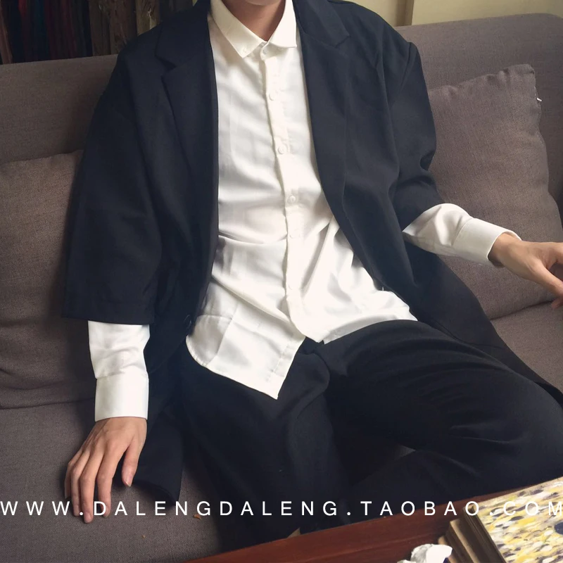 2016 мужская одежда весной чистых любителей в длинный участок Южная Корея костюм
