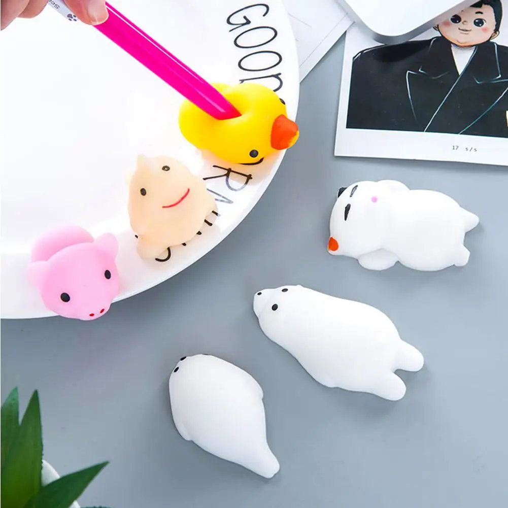 

Mochi Mini Squishy Animals ToysRandom Squishies for Collection Gift, Decorative Props or Stress Relief