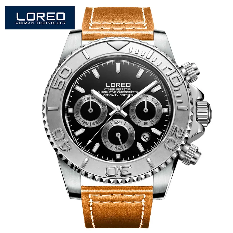 Leather 01 Горячие часы мужские Топ люксовый бренд Дайвинг 200 м дизайн военные спортивные наручные часы Мужские Механические Мужские стальные часы - Цвет: Leather 01