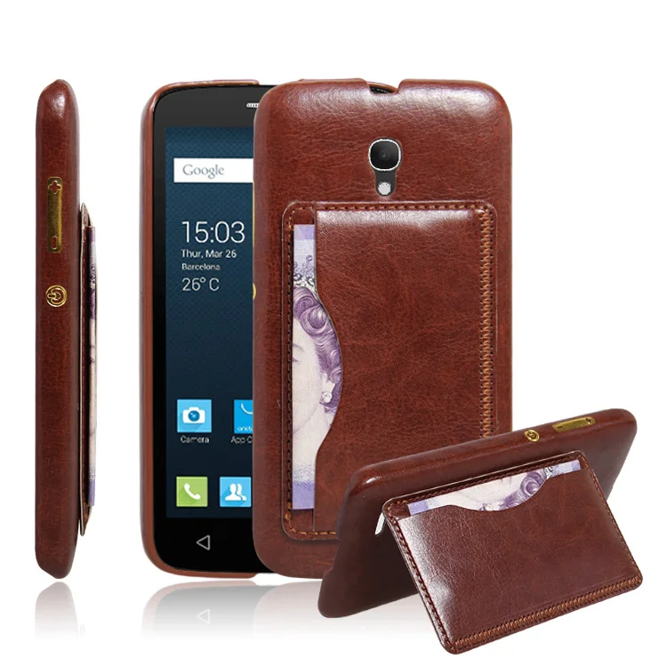 PU Leather Cover Wallet Stand Style Case for Alcatel pop2(5.0)OT7044 Phone Cases with card holder |